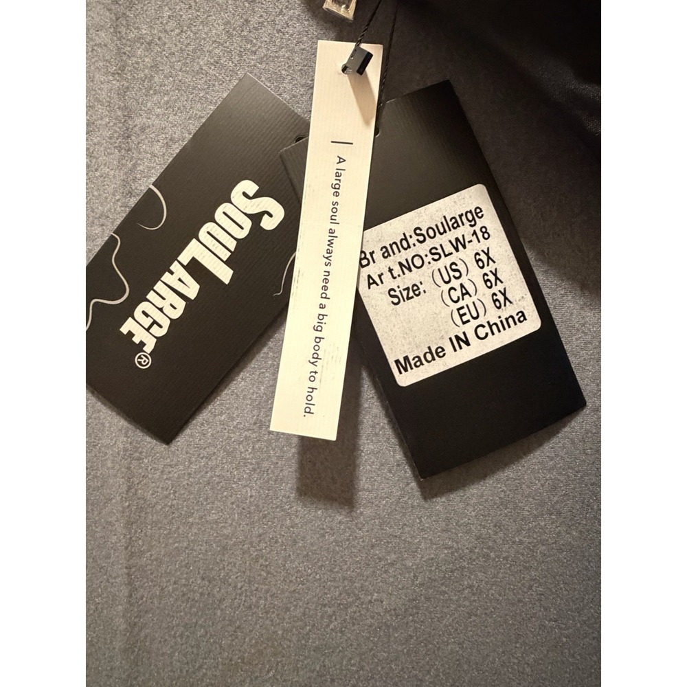 Big & Tall Soularge Men's 6XL Heavyweight Puffer Winter Coat Insulated Cold NWT - Picture 9 of 9